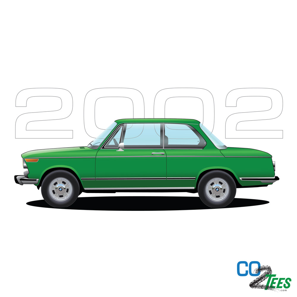 BMW 2002 Green Unisex t-shirt