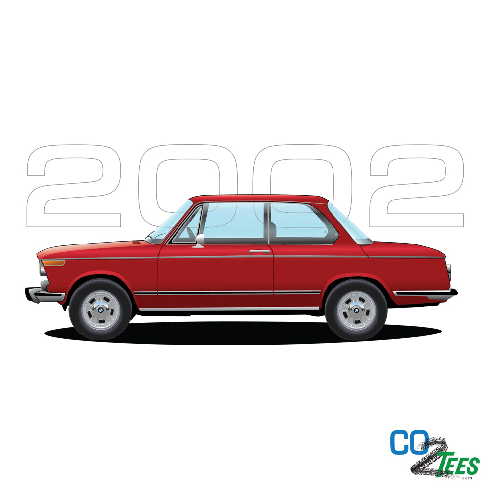 BMW Red 2002 Unisex t-shirt