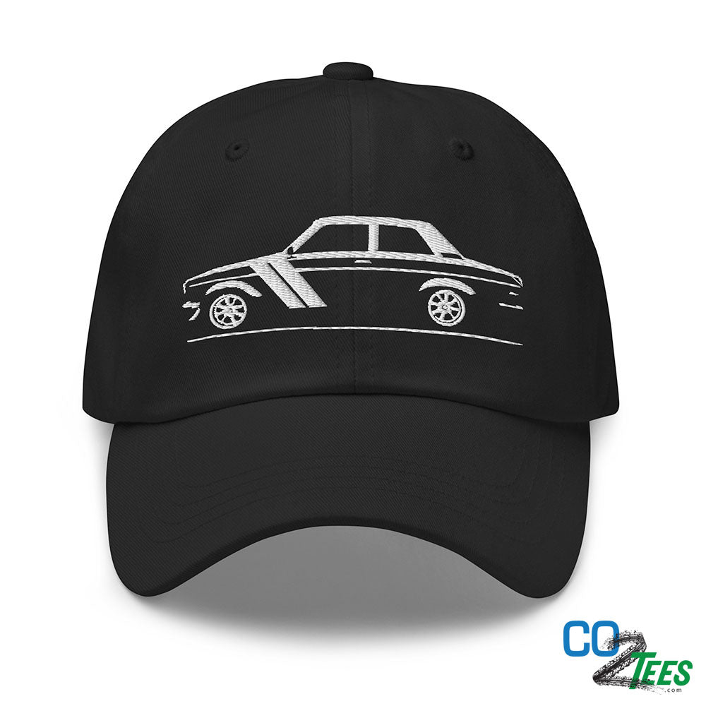 Datsun 510 White Embroidered Baseball Cap