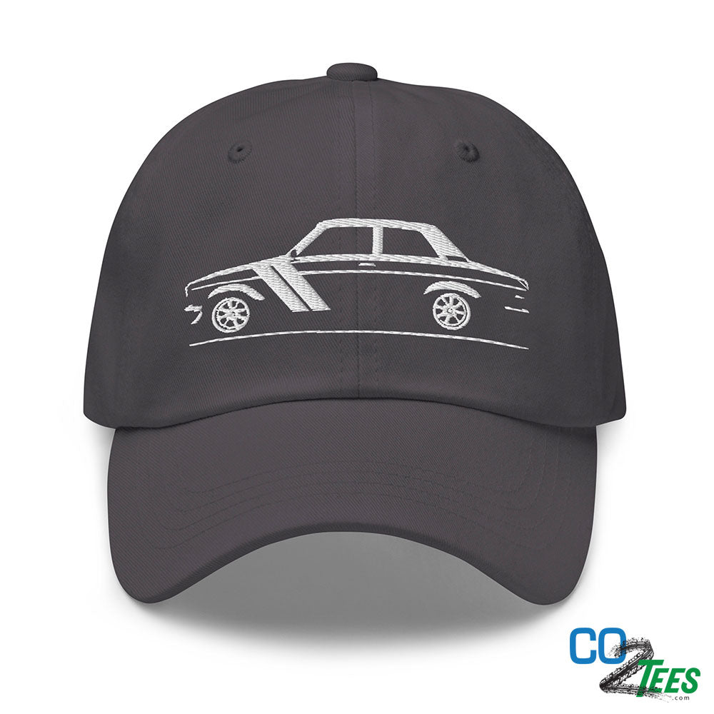 Datsun 510 White Embroidered Baseball Cap