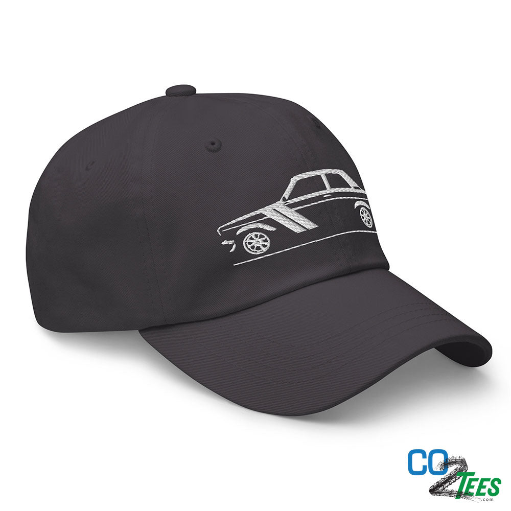 Datsun 510 White Embroidered Baseball Cap
