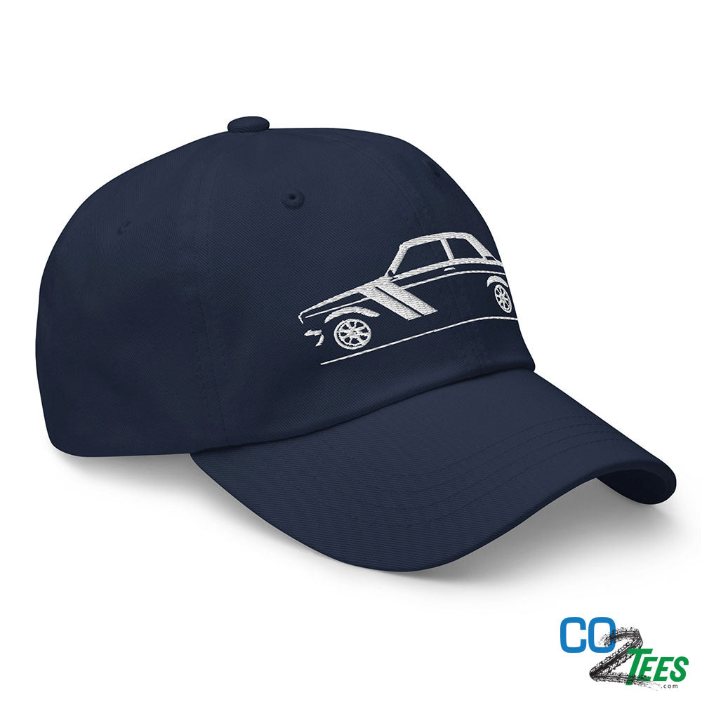Datsun 510 White Embroidered Baseball Cap