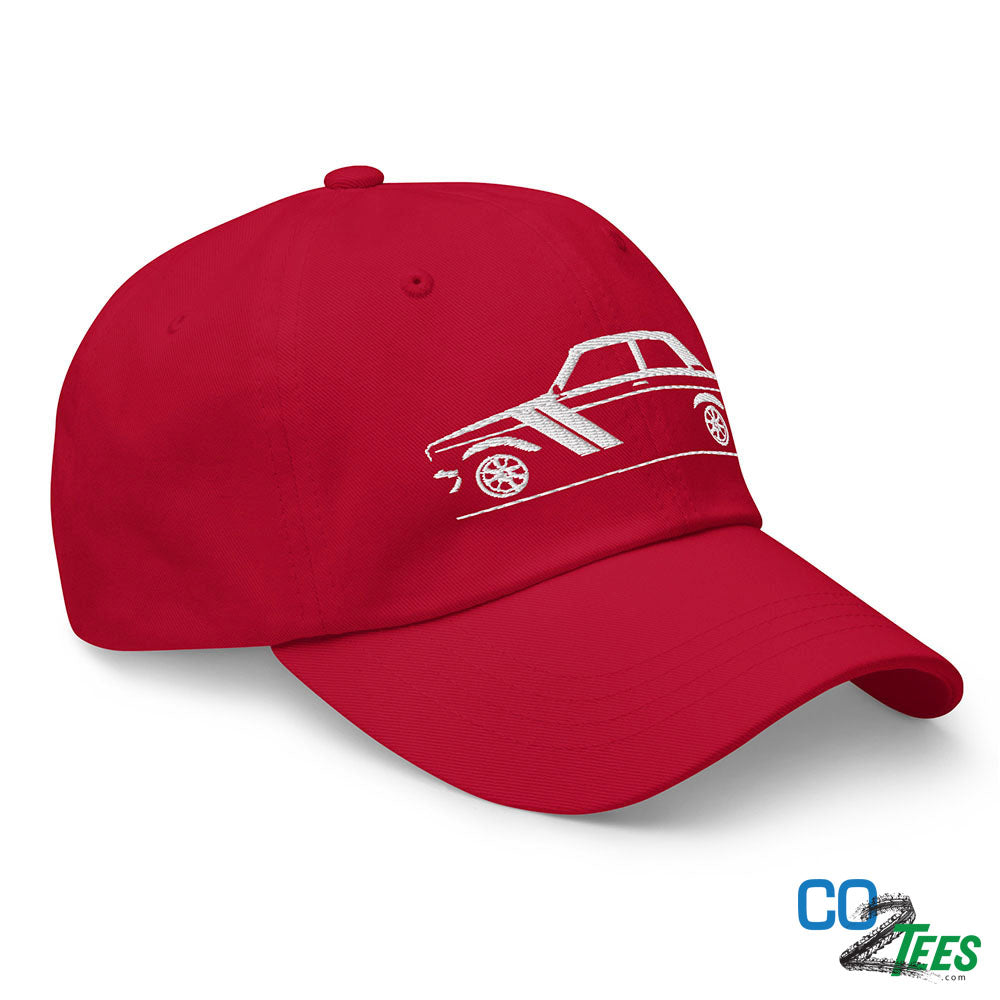Datsun 510 White Embroidered Baseball Cap
