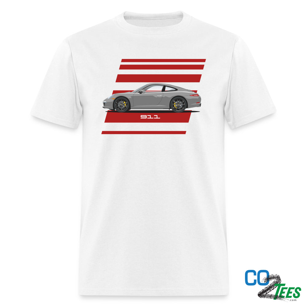 Porsche 911 Grey 991 Carrera Mens T-Shirt