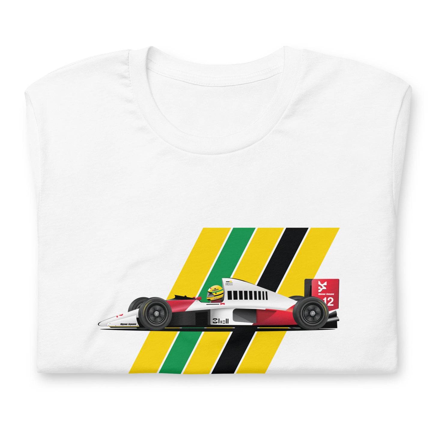 Ayrton Senna Brazilian F1 Racing Champion MP4 Classic T-shirt