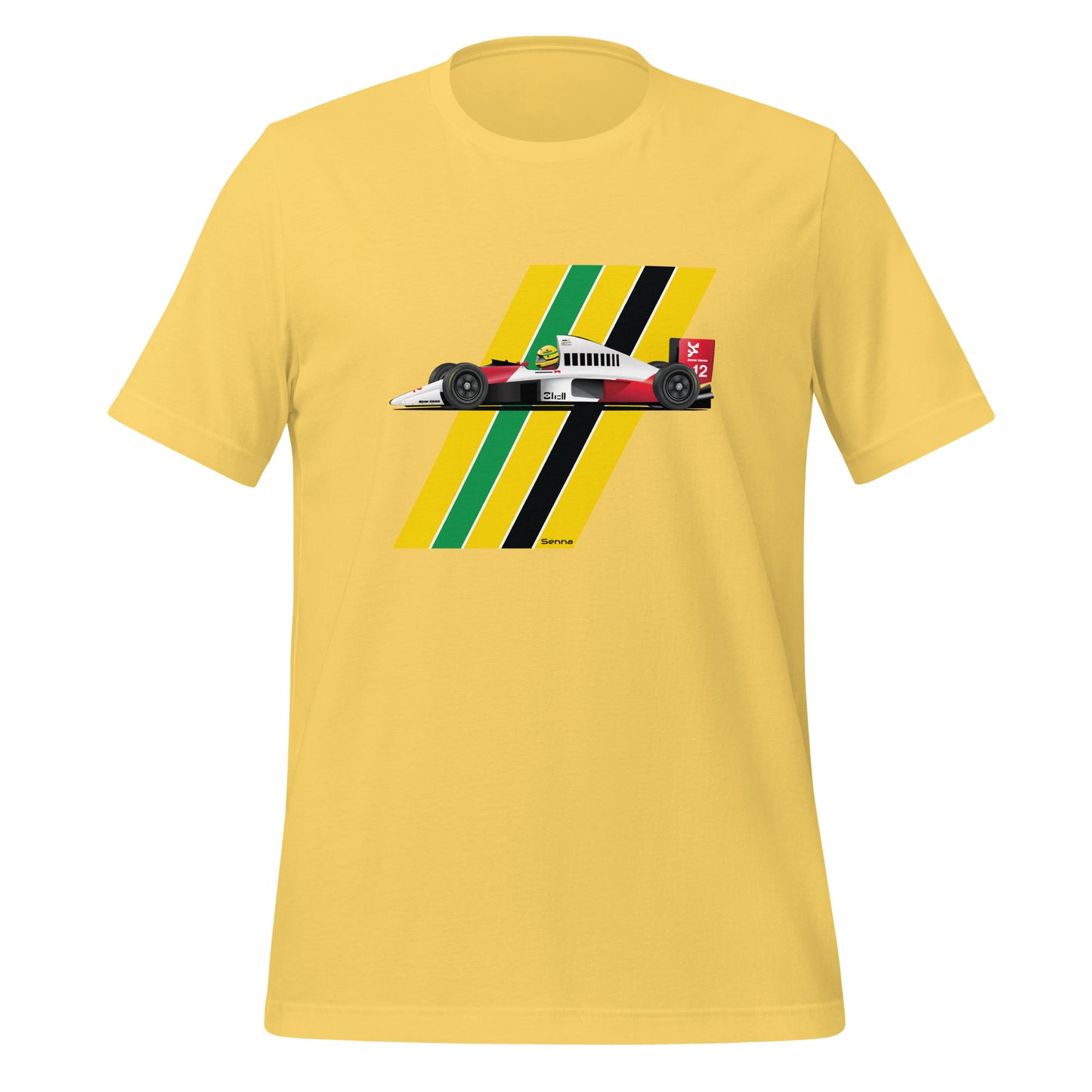 Ayrton Senna Brazilian F1 Racing Champion MP4 Classic T-shirt