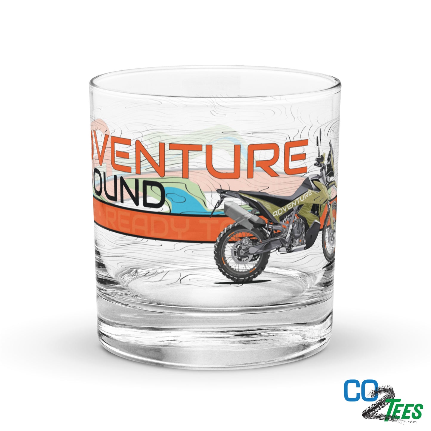 KTM 790 Adventure Bound Whiskey Old Fashioned Rocks Glass