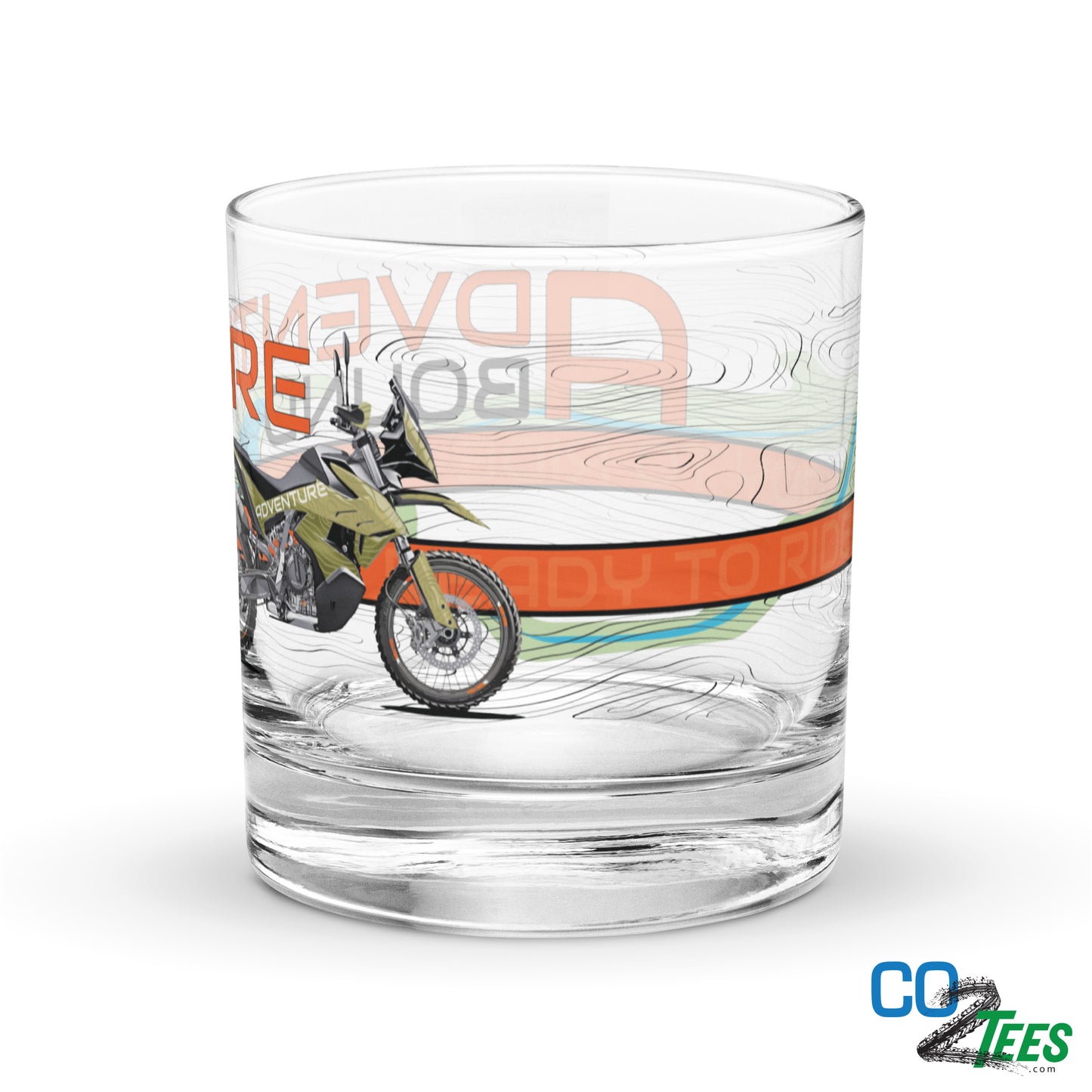 KTM 790 Adventure Bound Whiskey Old Fashioned Rocks Glass