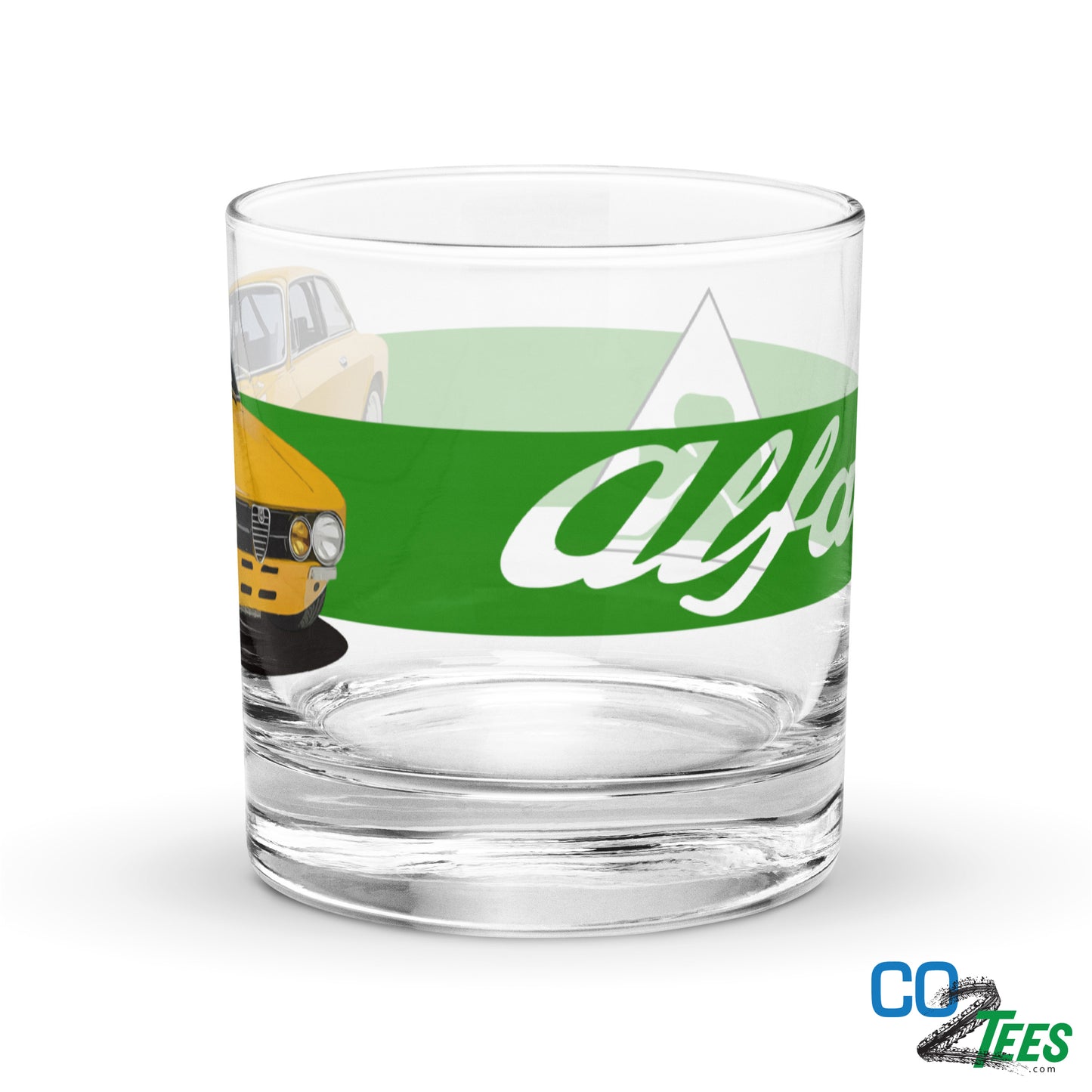 Alfa Romeo Amber Whiskey Old Fashioned Rocks Glass