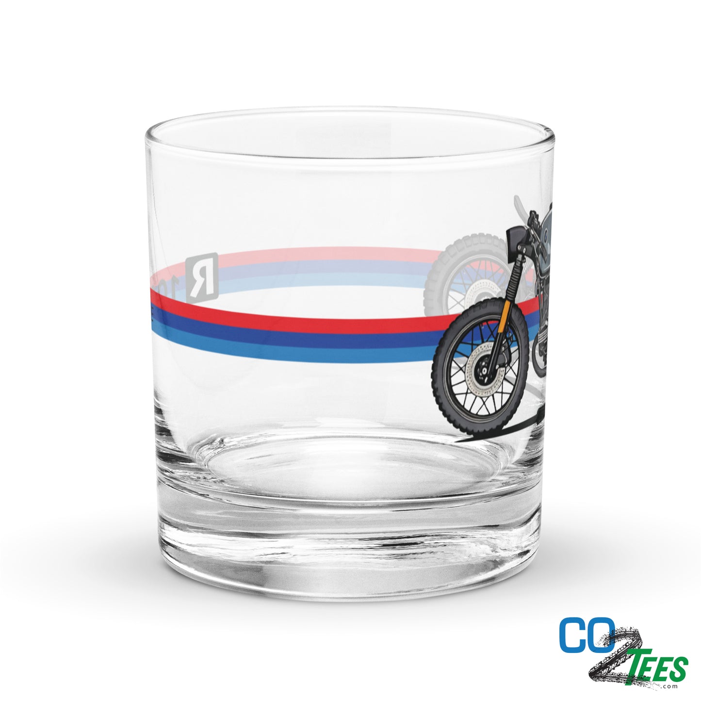BMW R100 Cafe Racer Rocks Glass