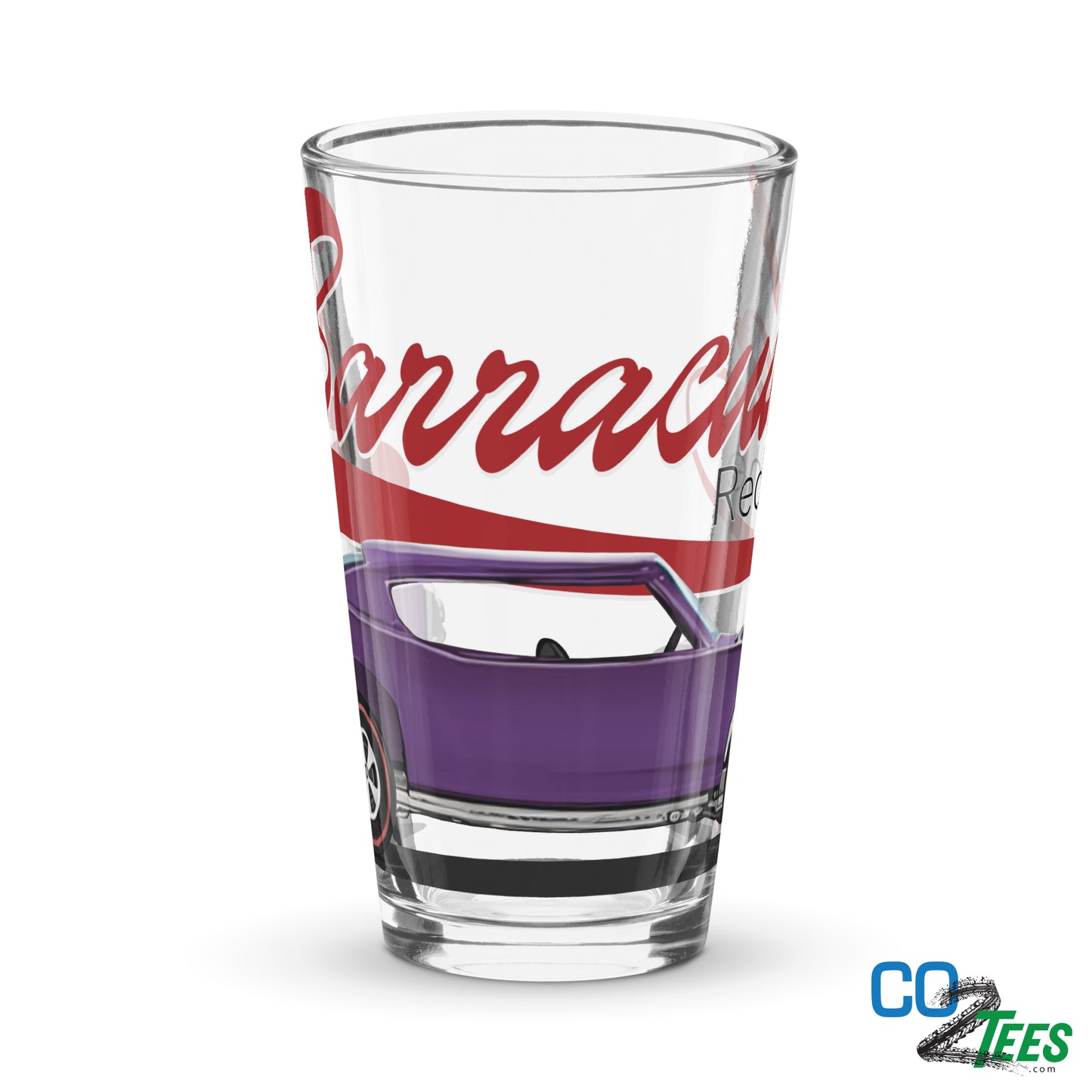 Purple HW Barracuda Redline Shaker Pint Glass