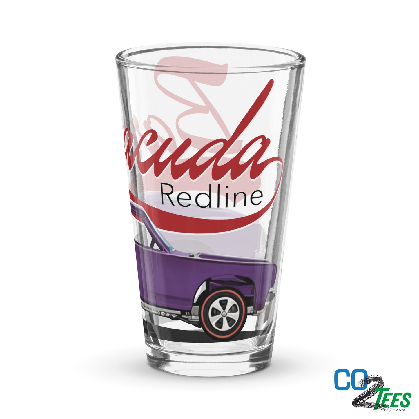 Purple HW Barracuda Redline Shaker Pint Glass