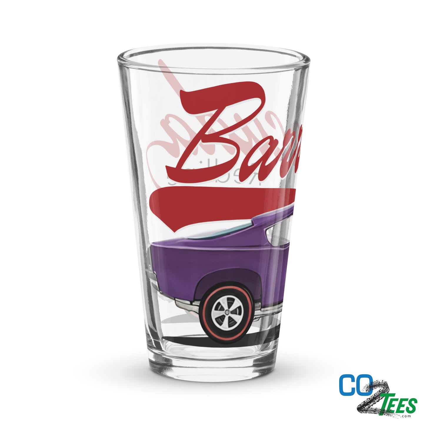 Purple HW Barracuda Redline Shaker Pint Glass