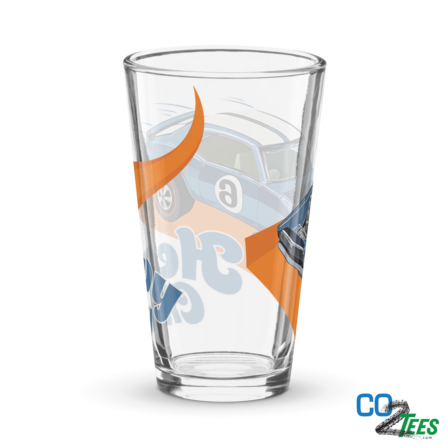 Blue HW Heavy Chevy Redline Shaker Pint Glass