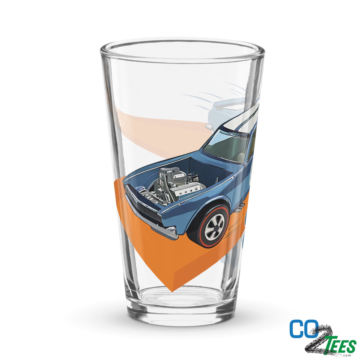 Blue HW Heavy Chevy Redline Shaker Pint Glass