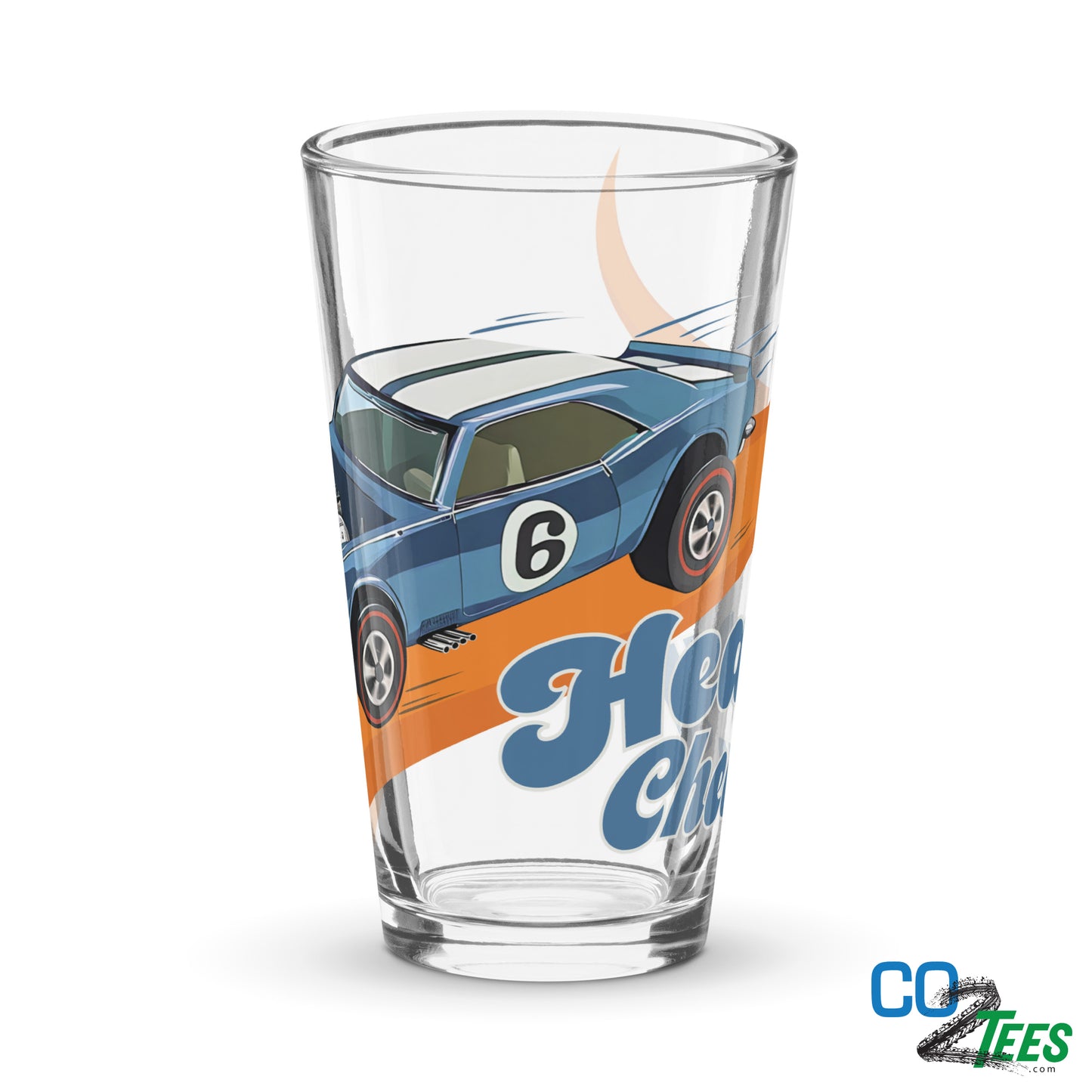 Blue HW Heavy Chevy Redline Shaker Pint Glass
