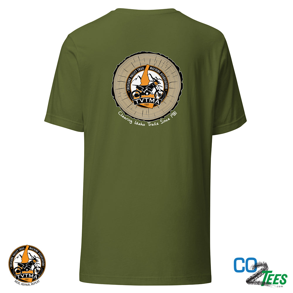 TVTMA Clearing Trails Since 1981 Unisex Lightweight 4.2oz t-shirt