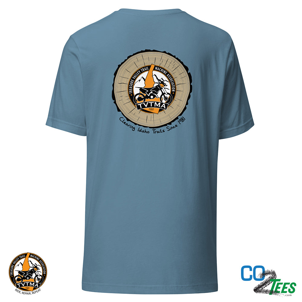 TVTMA Clearing Trails Since 1981 Unisex Lightweight 4.2oz t-shirt