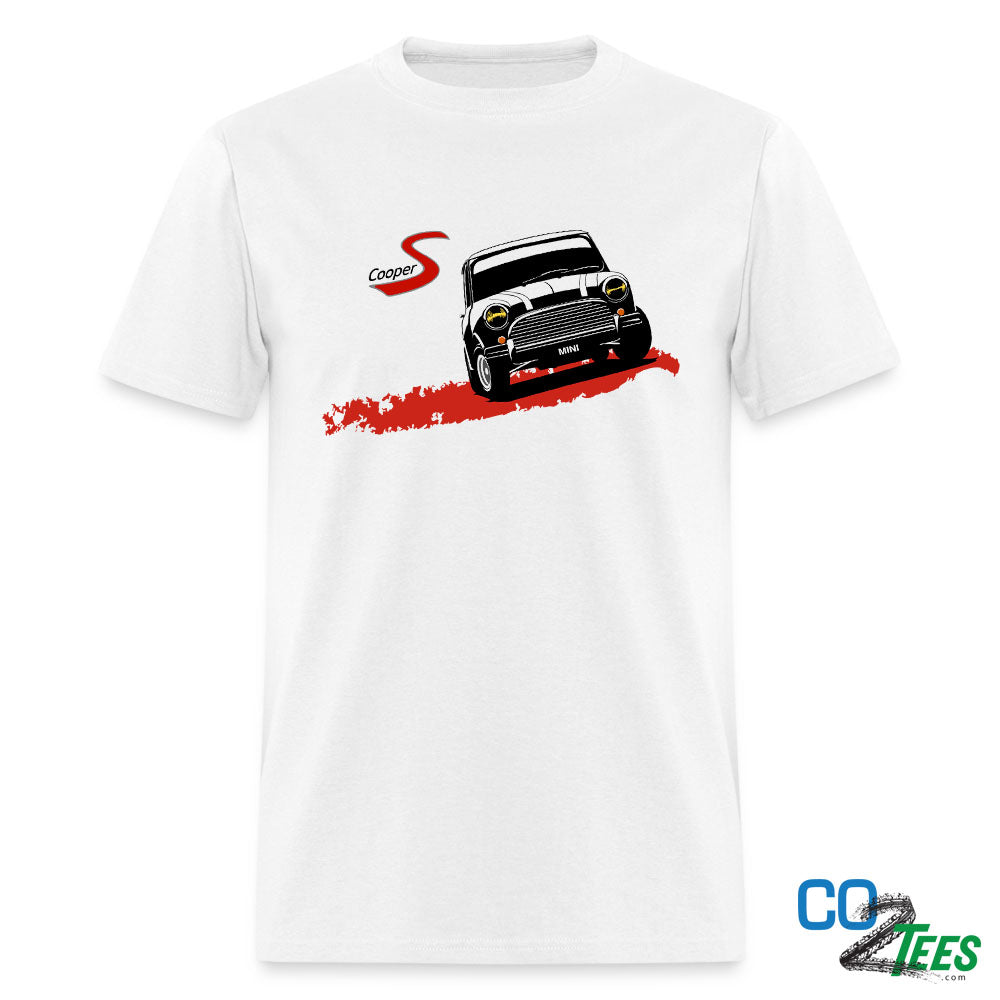 Mini Cooper S in Black on White or Ash Classic Tee