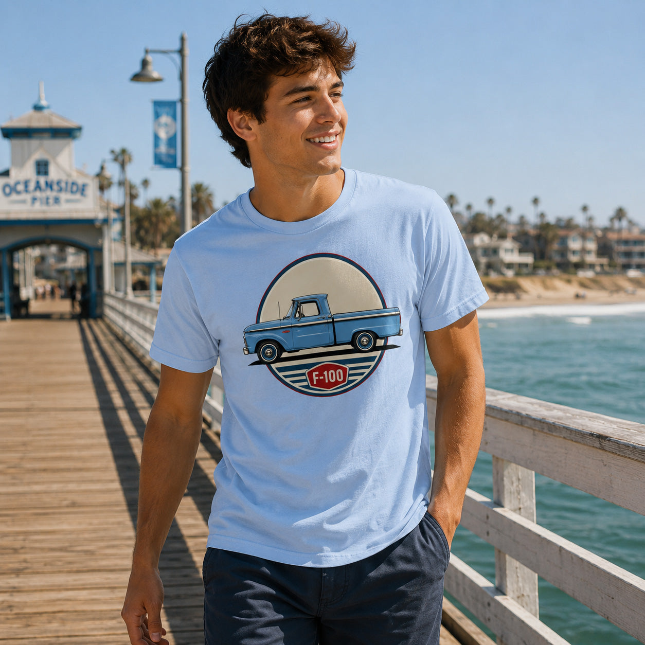 F100 Blue Cheyenne C10 K10 T-shirt