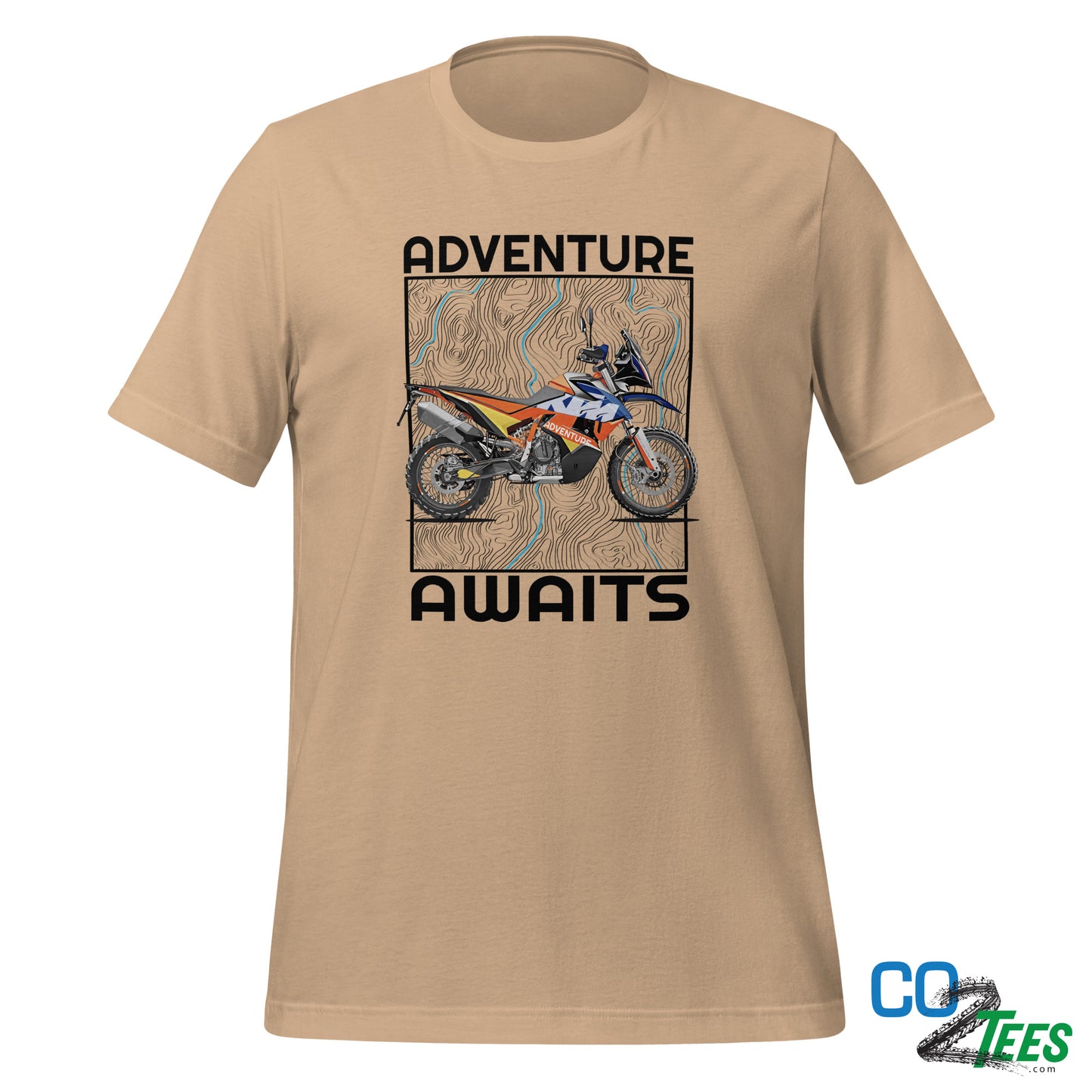 KTM 790 Adventure Awaits Motorcycle T-shirt