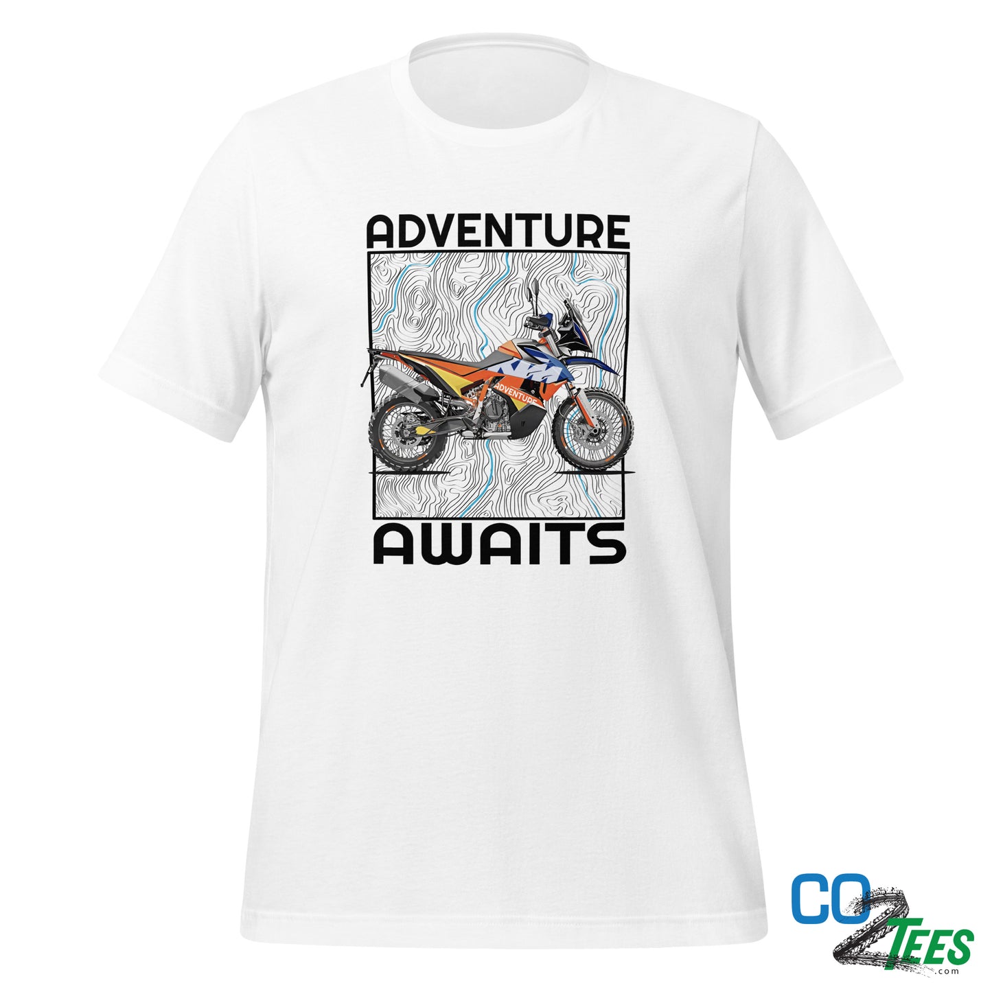 KTM 790 Adventure Awaits Motorcycle T-shirt