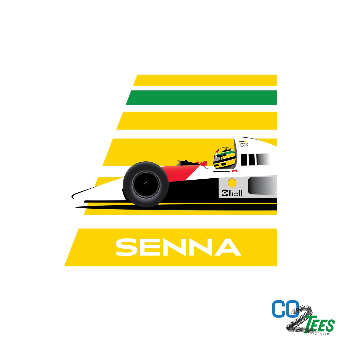 Senna F1 Race Colors t-shirt