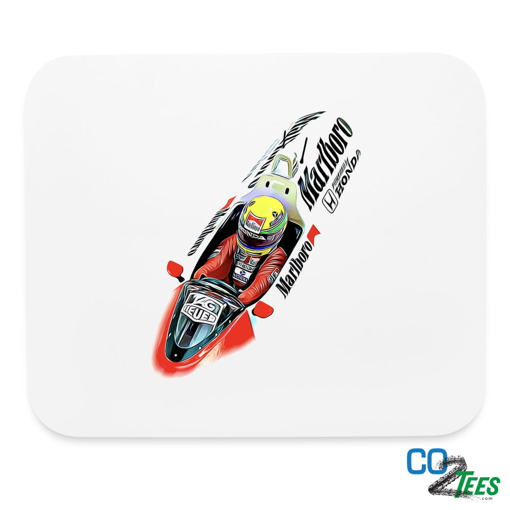 Senna White MP4/4 Mouse Pad
