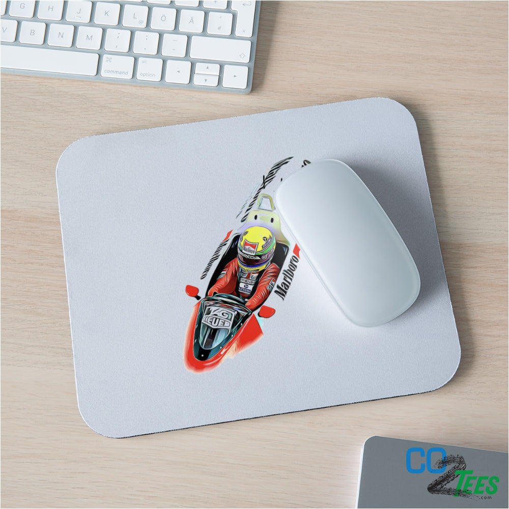 Senna White MP4/4 Mouse Pad
