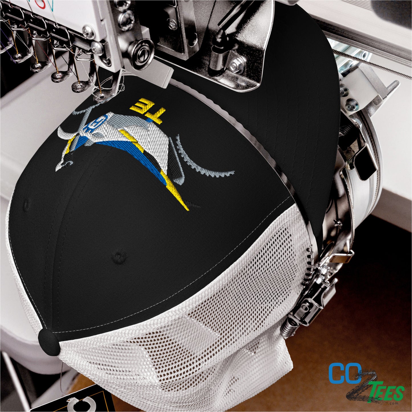 Husqvarna TE Supercross Motorcross Racing Embroidered Mesh Trucker Cap