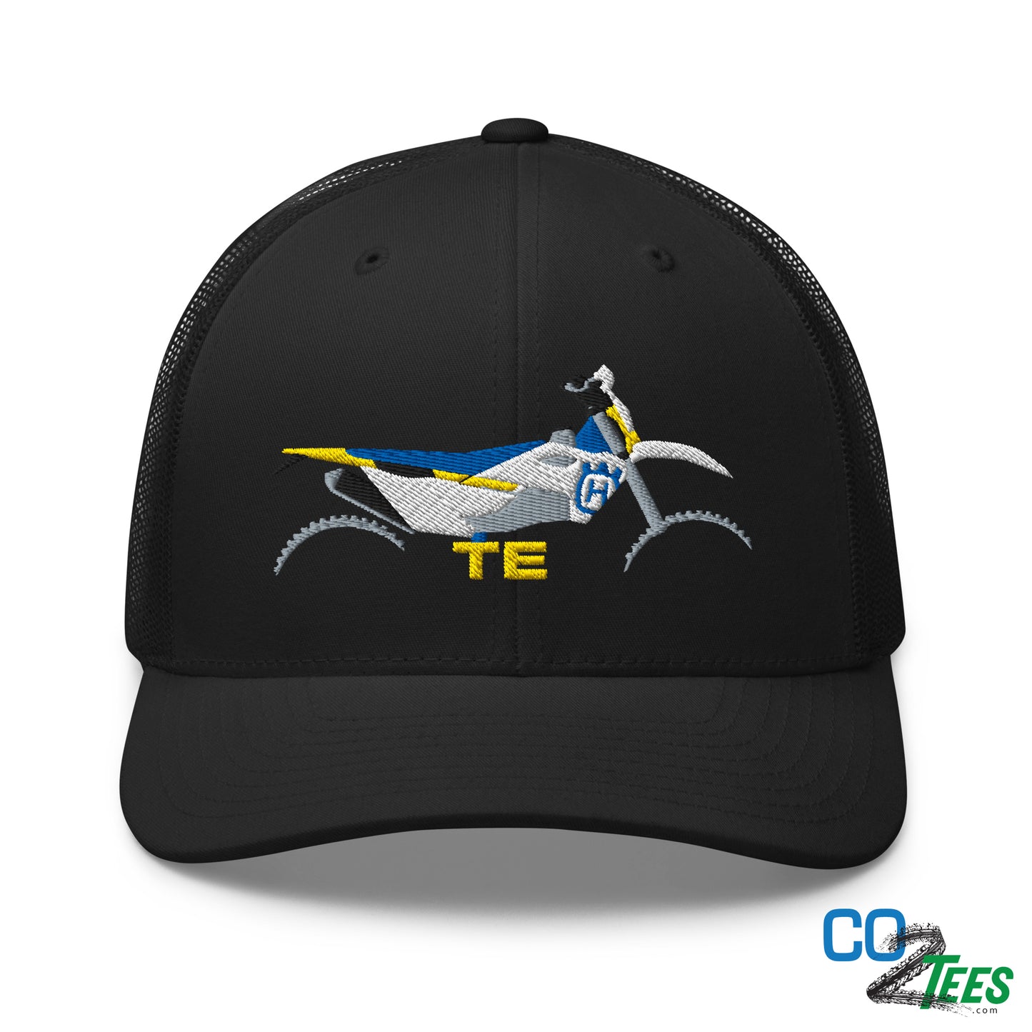 Husqvarna TE Supercross Motorcross Racing Embroidered Mesh Trucker Cap