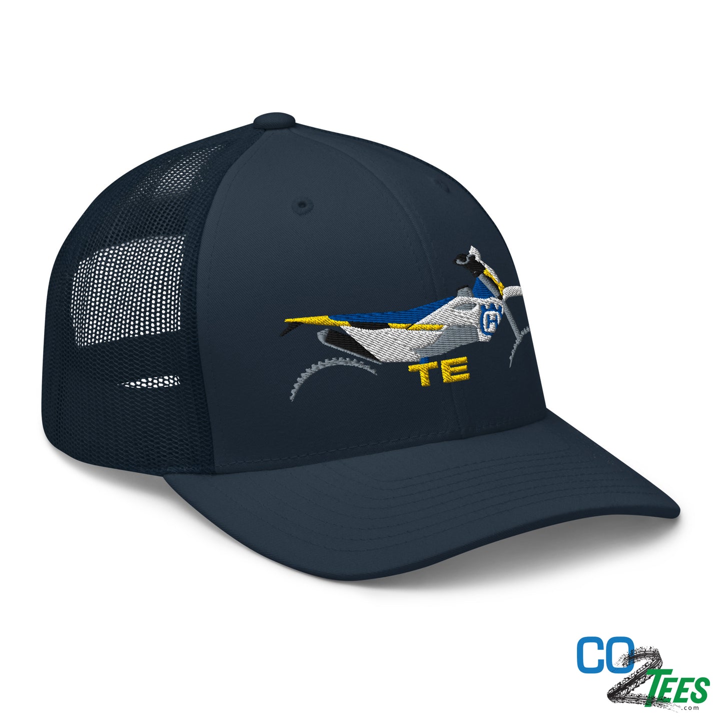 Husqvarna TE Supercross Motorcross Racing Embroidered Mesh Trucker Cap