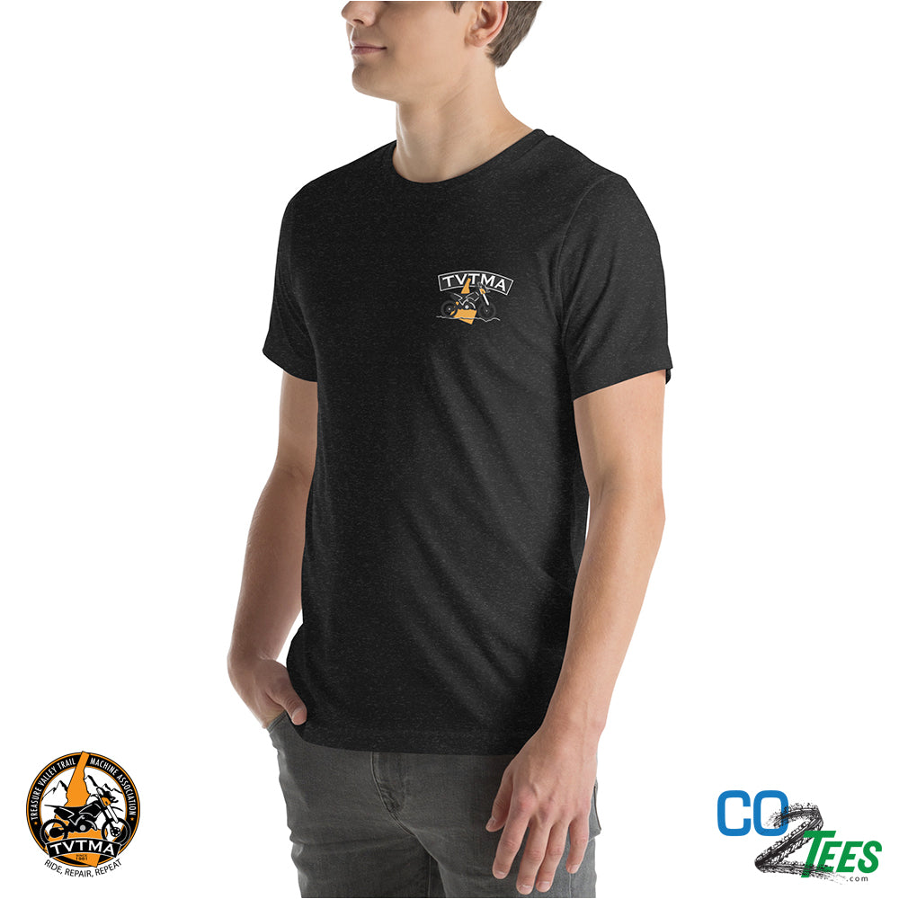 TVTMA Dark Heather 4.2oz Tee, Print on Front & Back