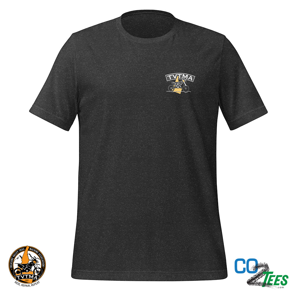 TVTMA Dark Heather 4.2oz Tee, Print on Front & Back