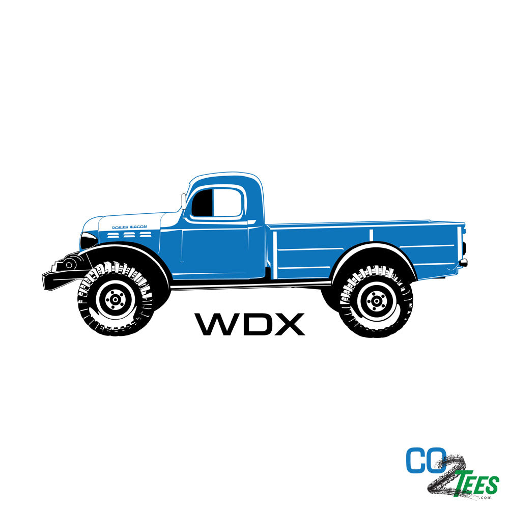 Blue Dodge WDX Power Wagon Classic Color T-Shirt