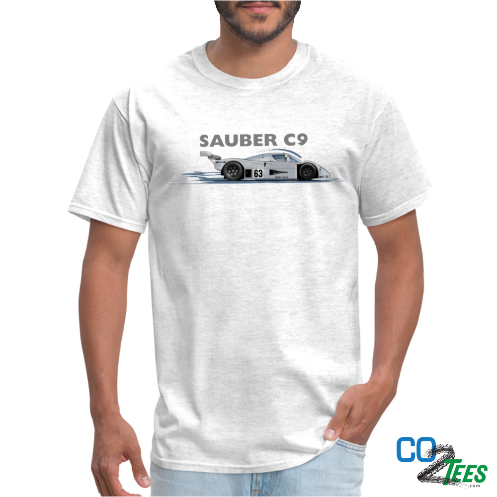 Sauber C9 Unisex Classic T-Shirt in White, Black & Grey