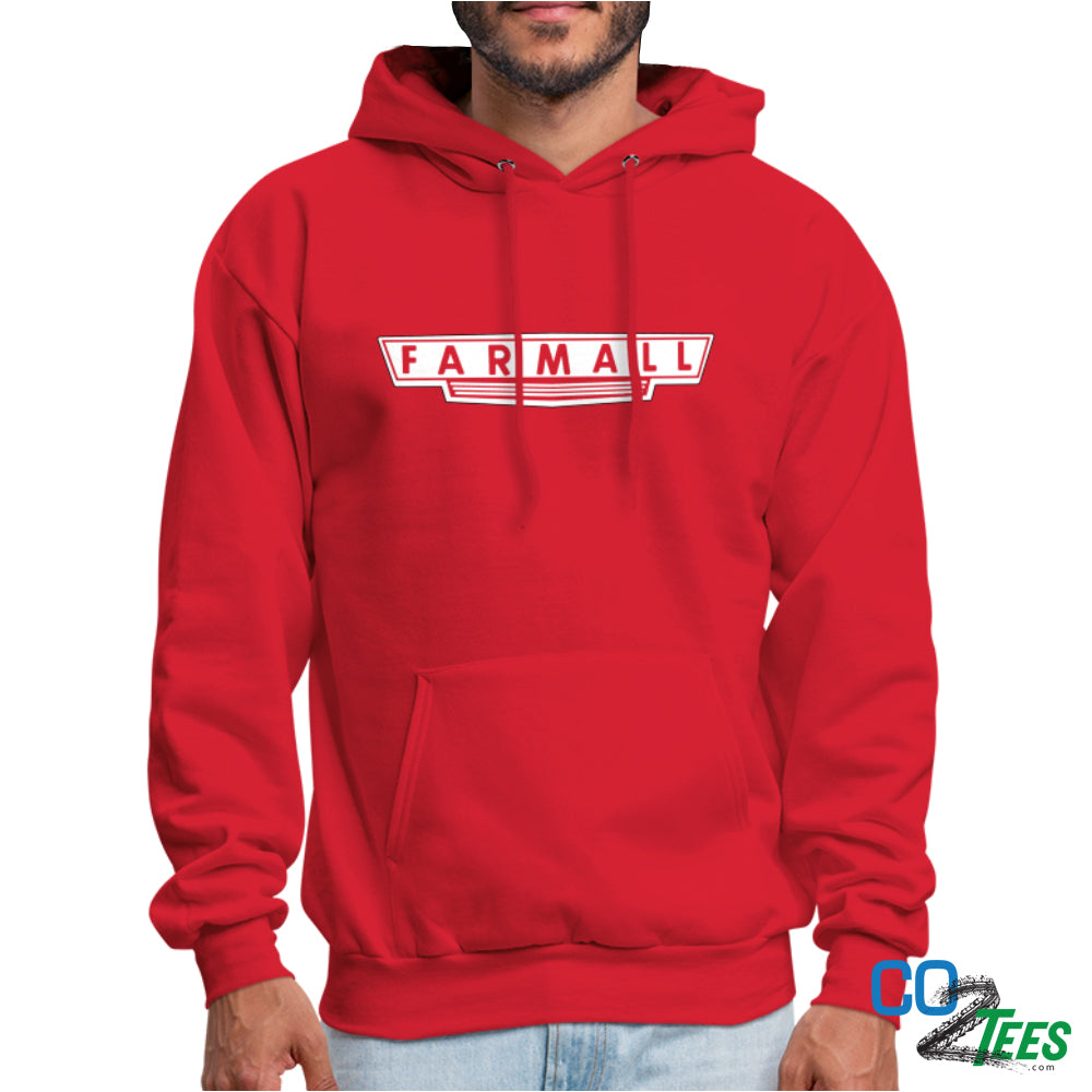 Farmall Men's Hoodie Grey & Red