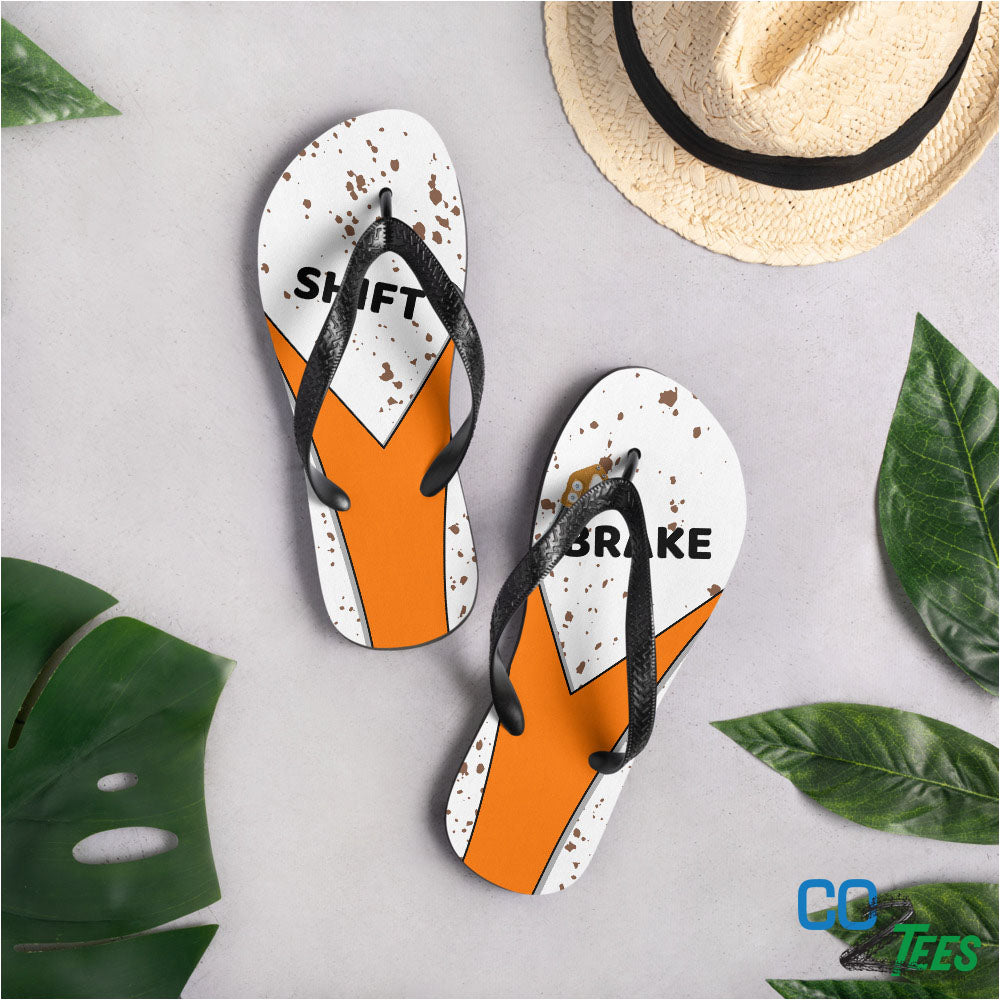 Orange Flip-Flops