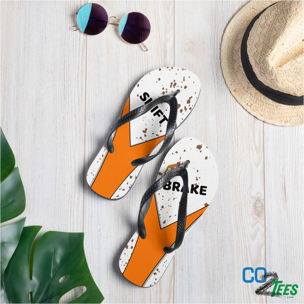 Orange Flip-Flops