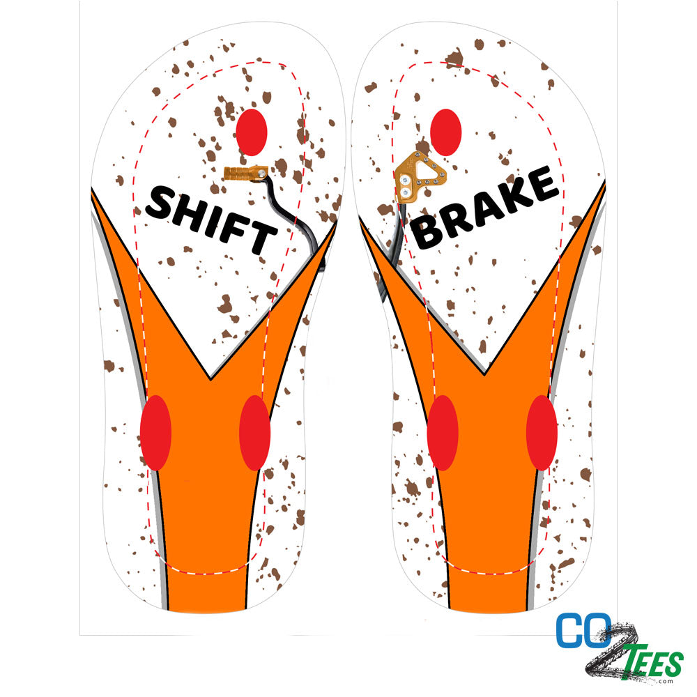 Orange Flip-Flops