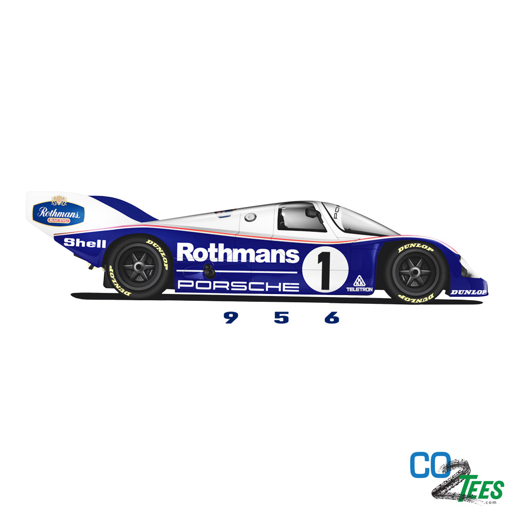 Rothmans Porsche 956 No.1 Unisex Classic T-Shirt in Multiple Colors