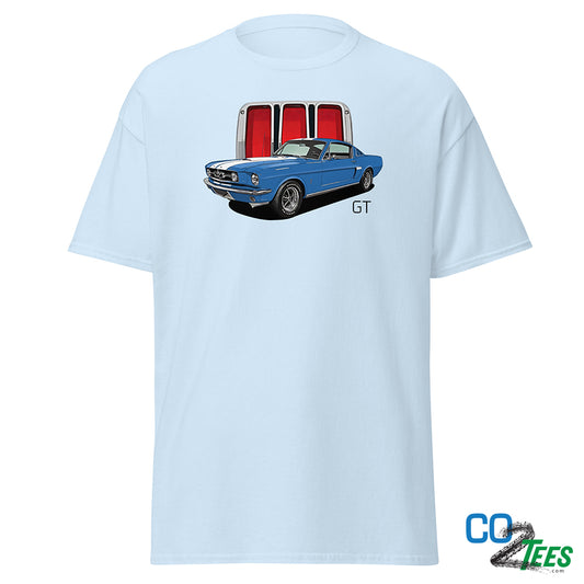 Ford Mustang GT Blue Fastback T-shirt