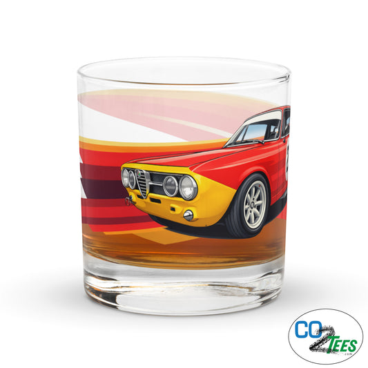 Alfa Romeo GTV Whiskey Rocks Glass