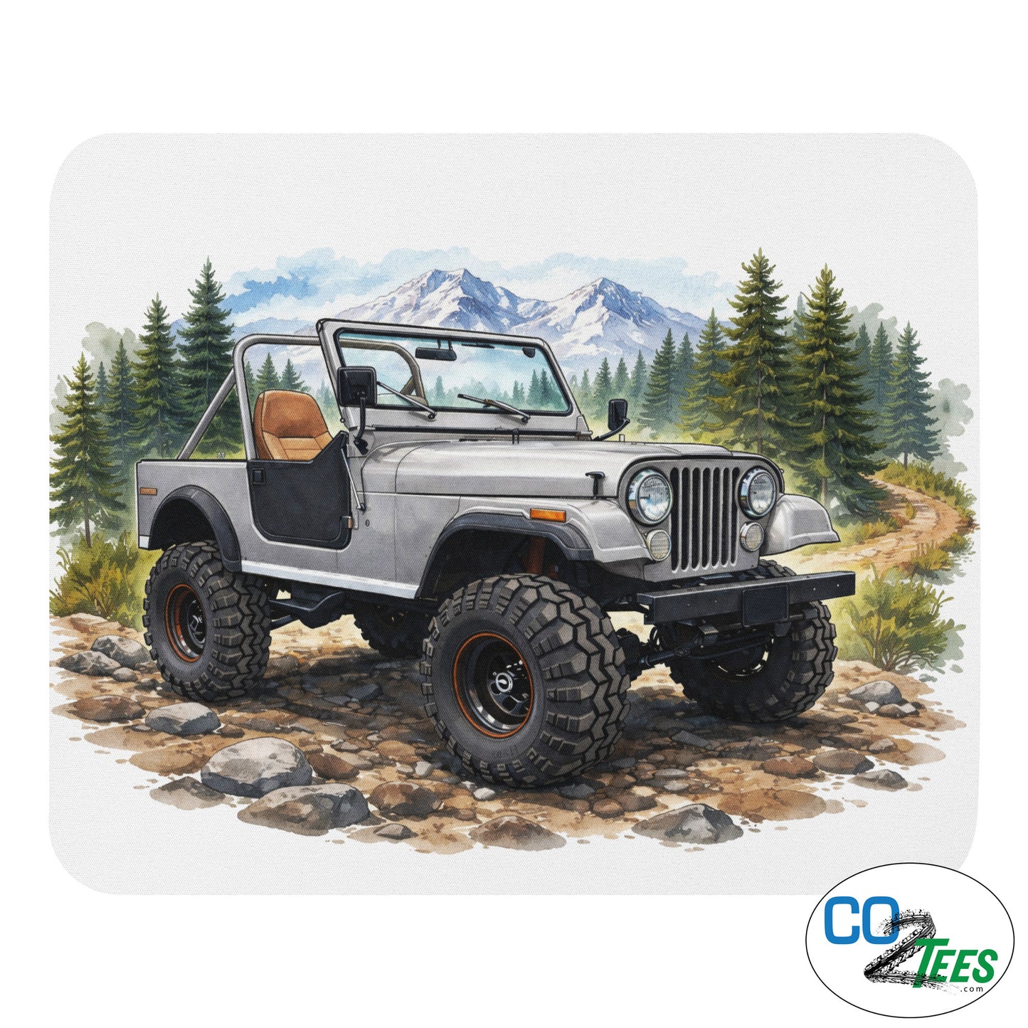Back Counrty CJ-7 Jeep Mouse Pad
