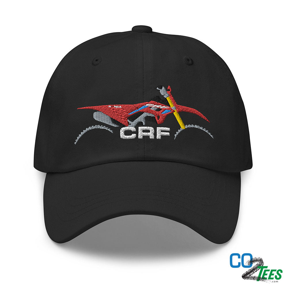 Honda CRF Supercross Motorcross Racing Embroidered Cotton Chino Cap