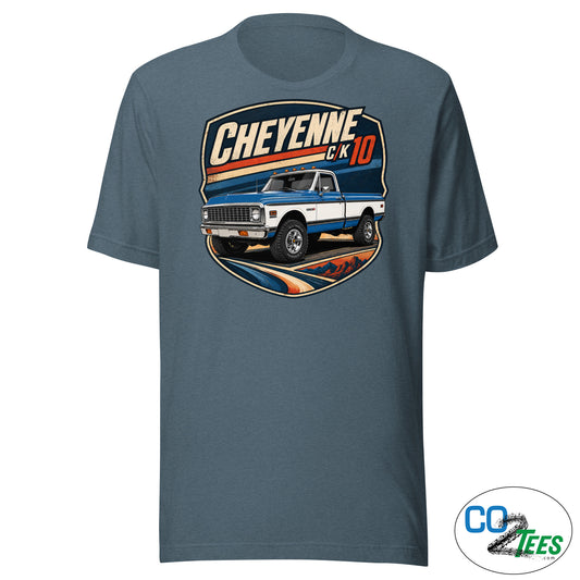 Chevy K10 Cheyenne Divisional Blue 4WD T-shirt