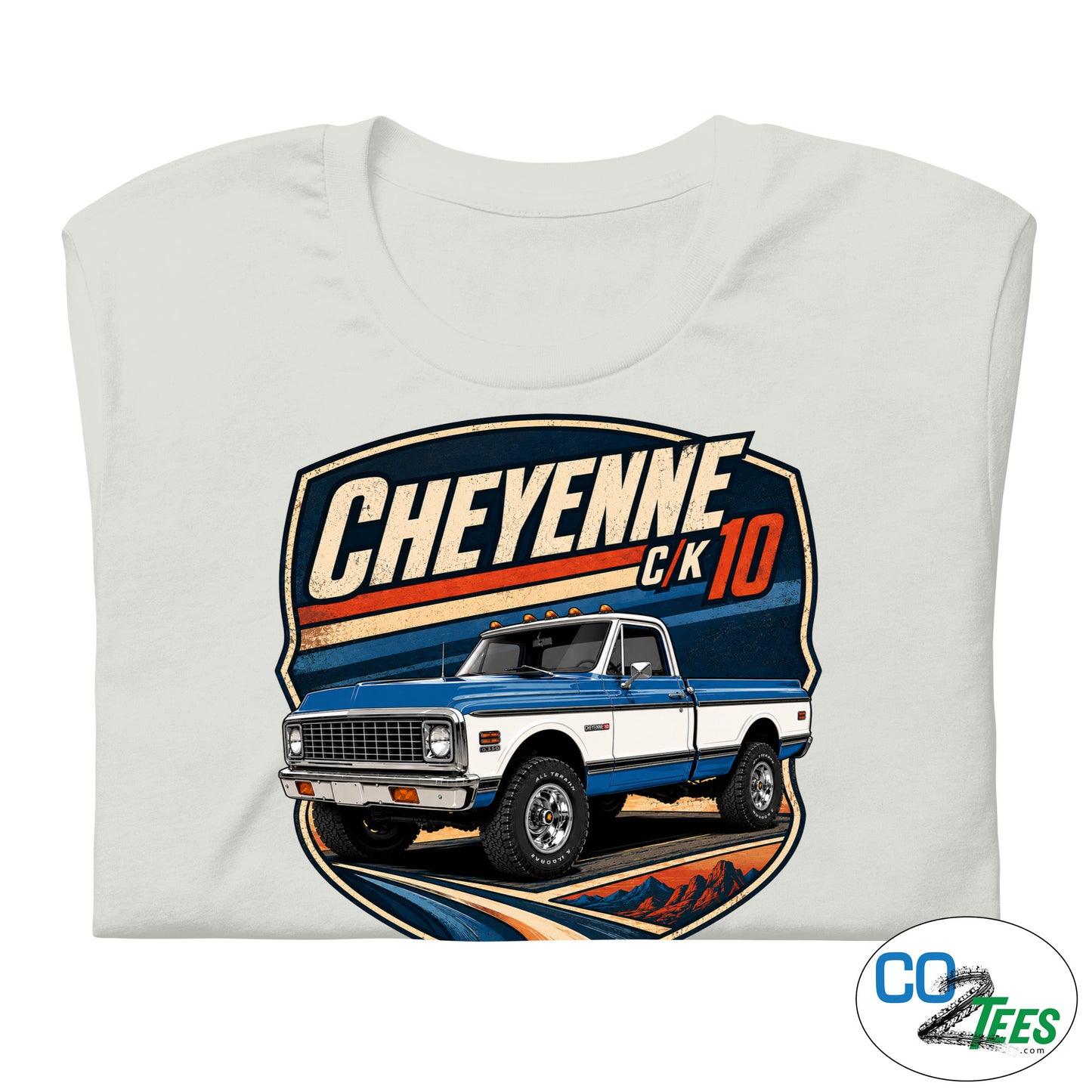 Chevy K10 Cheyenne Divisional Blue 4WD T-shirt