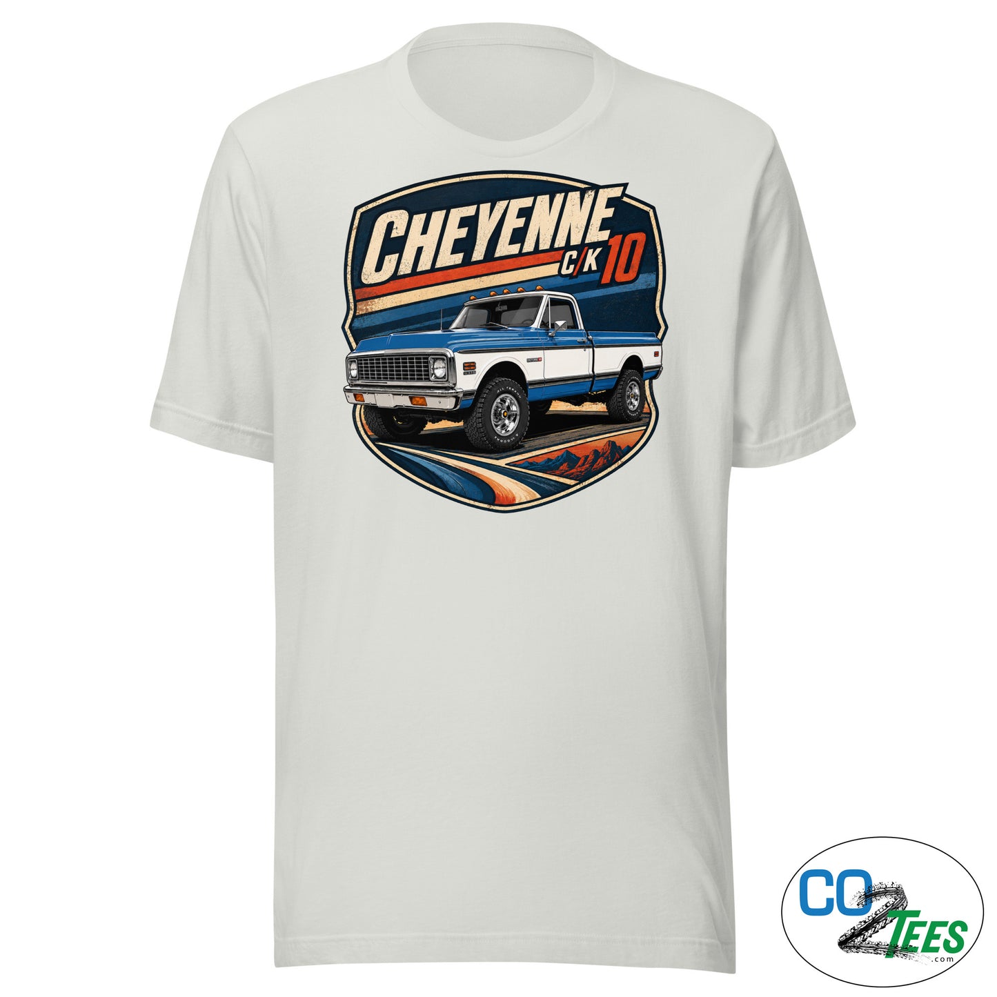 Chevy K10 Cheyenne Divisional Blue 4WD T-shirt