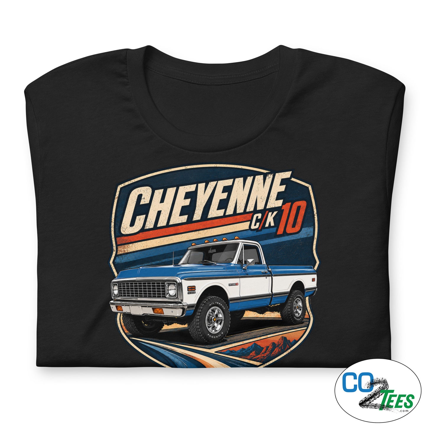 Chevy K10 Cheyenne Divisional Blue 4WD T-shirt