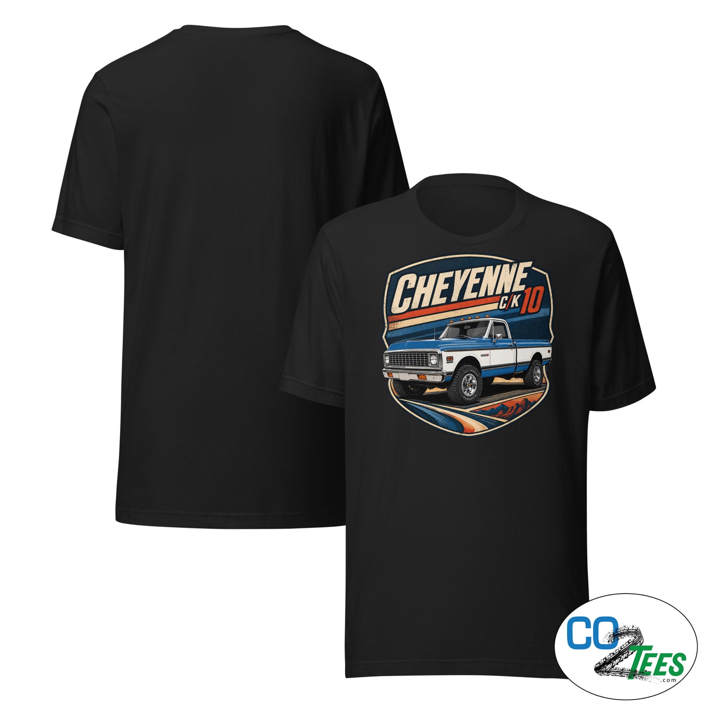 Chevy K10 Cheyenne Divisional Blue 4WD T-shirt